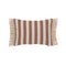 Indira Deco Outdoor Long Fringe Lumbar Pillow  option Fez Rust