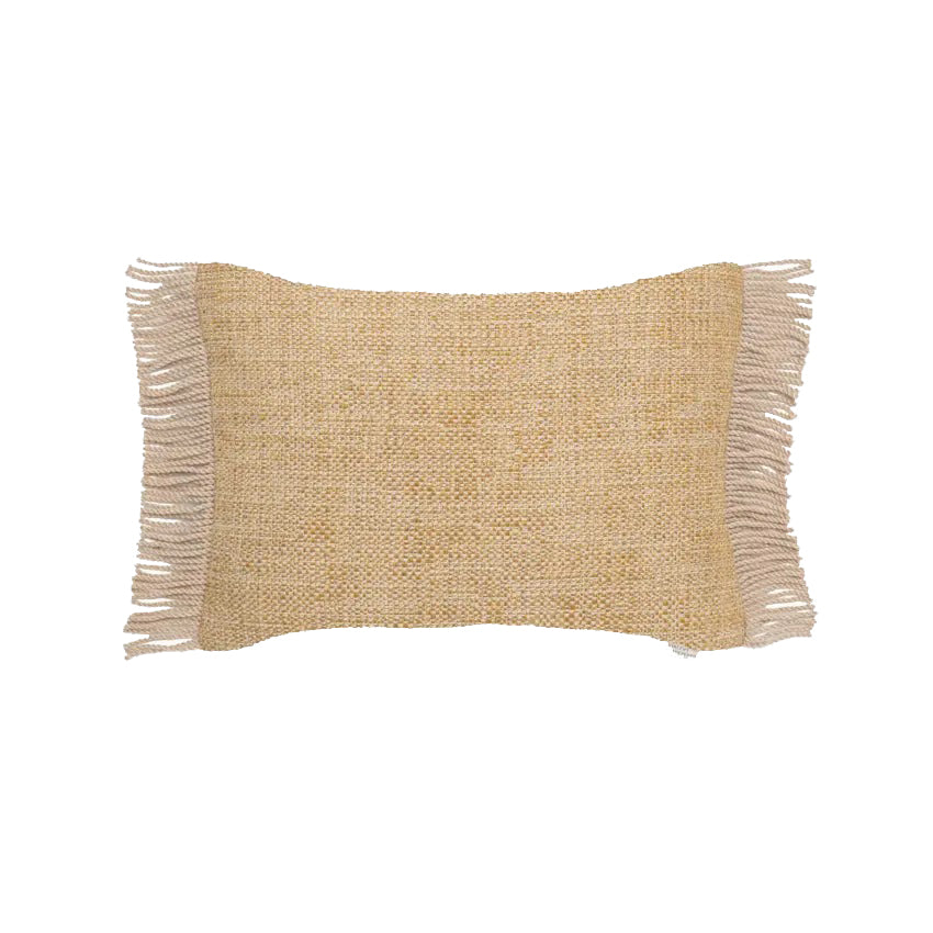 Indira Deco Outdoor Long Fringe Lumbar Pillow