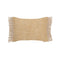 Indira Deco Outdoor Long Fringe Lumbar Pillow  option Saffron