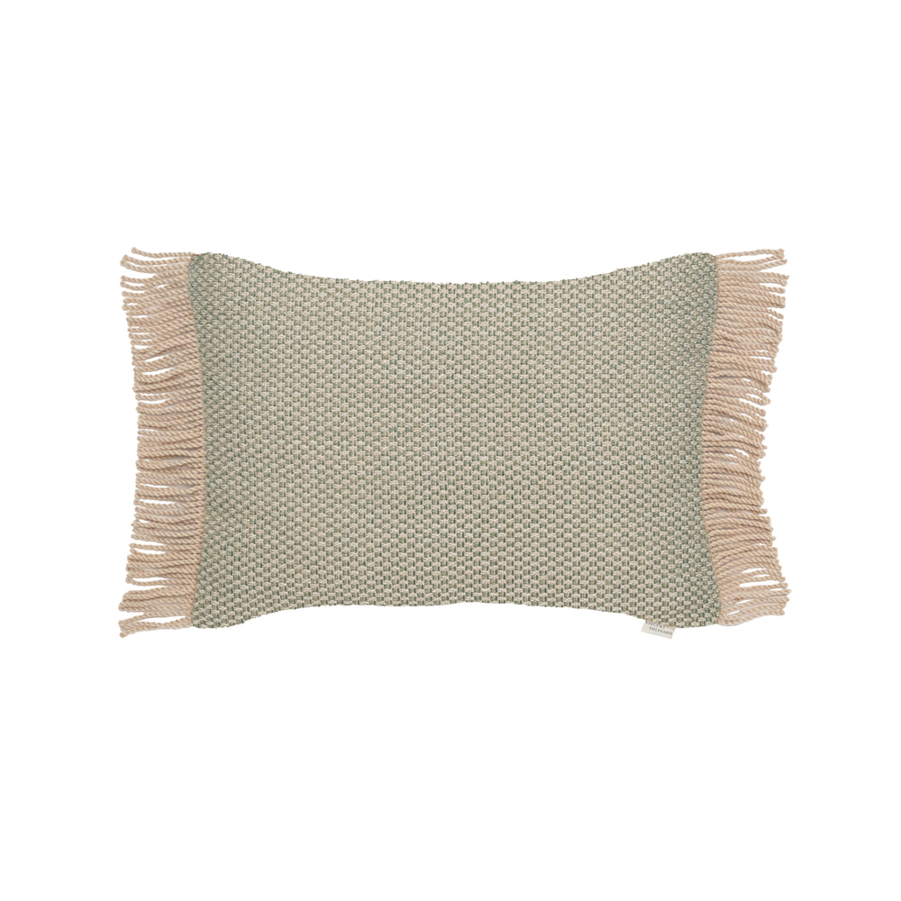 Indira Deco Outdoor Long Fringe Lumbar Pillow
