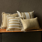 Indira Deco Outdoor Short Fringe Throw Pillow