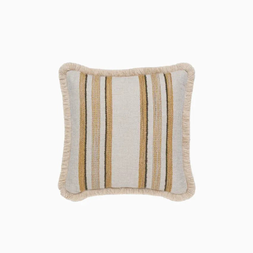 Indira Deco Outdoor Short Fringe Throw Pillow