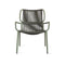 Ribbon Outdoor Lounge Chair  option Moss / Dark Green