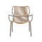 Ribbon Outdoor Lounge Chair  option Taupe / Sand
