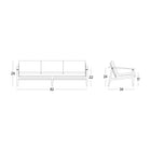 David Outdoor 3-Seater Sofa