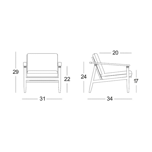 David Outdoor Lounge Chair