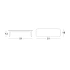David Outdoor Rectangular Coffee Table
