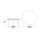 David Outdoor Round Coffee Table