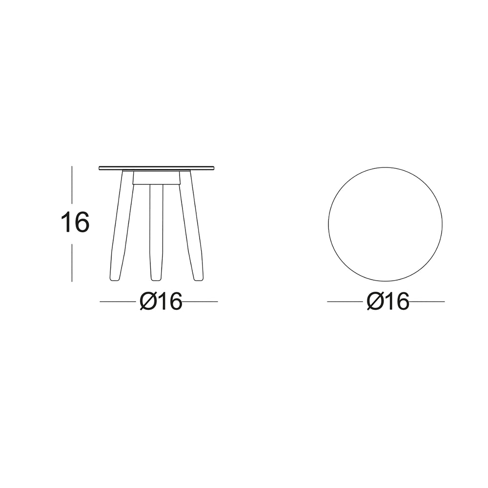 David Outdoor Round Side Table