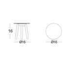 David Outdoor Round Side Table