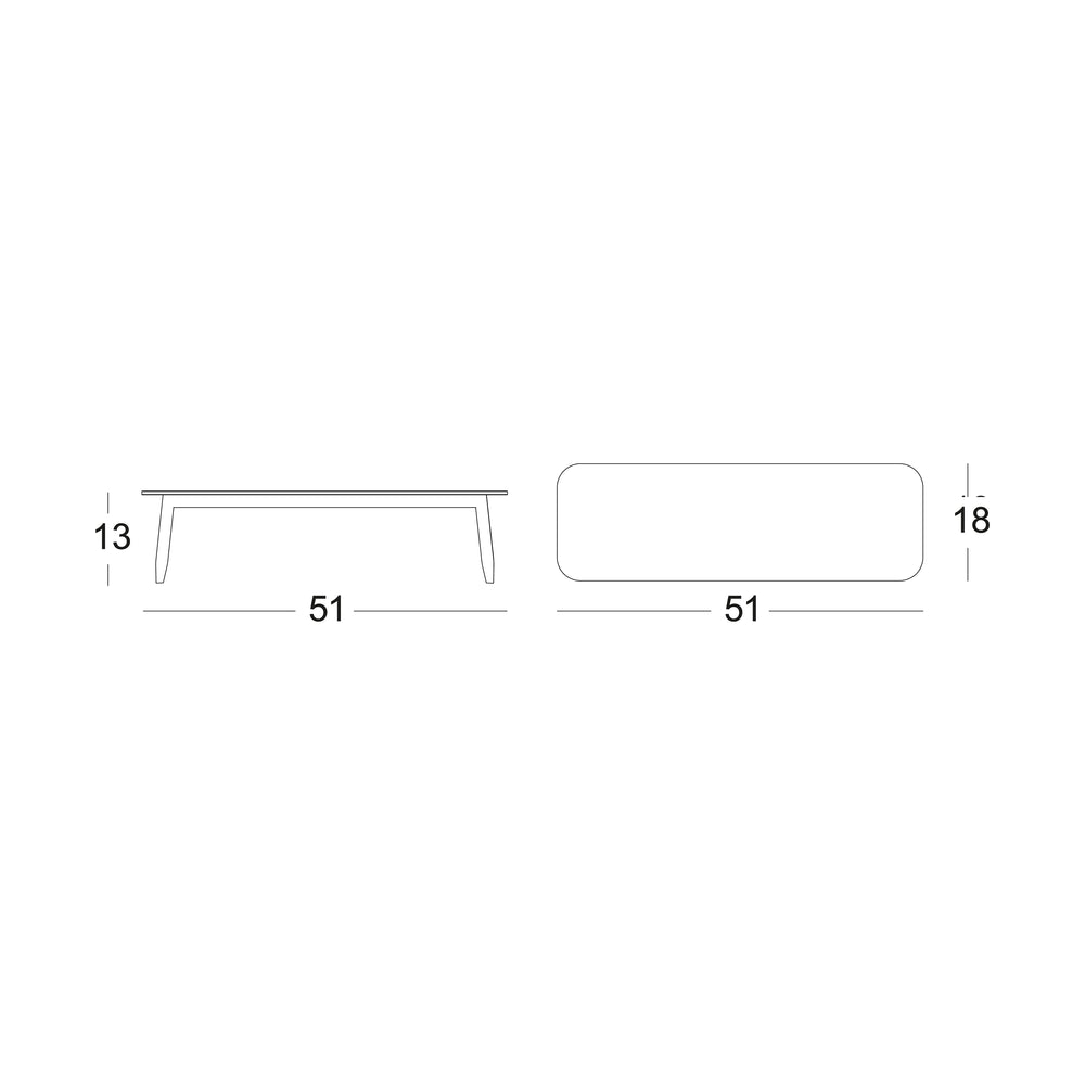David Outdoor Square Coffee Table