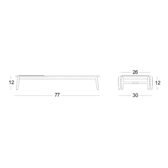 David Outdoor Sunlounger