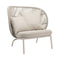 Kodo Outdoor Cocoon Chair  option Dune White