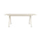 Kodo Outdoor Rectangular Dining Table  option Dune White / Ceramic Portland