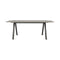 Kodo Outdoor Rectangular Dining Table  option Fossil Grey / Ceramic Flint