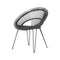Roxy Outdoor Dining Chair  option Black