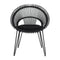 Roy Outdoor Dining Chair  option Black