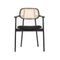 Titus Dining Armchair  option Black Stained Oak / Black Boucle