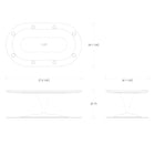 Asso Oval Poker Table