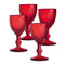 Bicos Water Goblet (Set of 4)  option Red