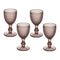 Bicos Wine/Water Goblet (Set of 4)  option Pink