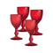 Bicos Wine/Water Goblet (Set of 4)  option Red