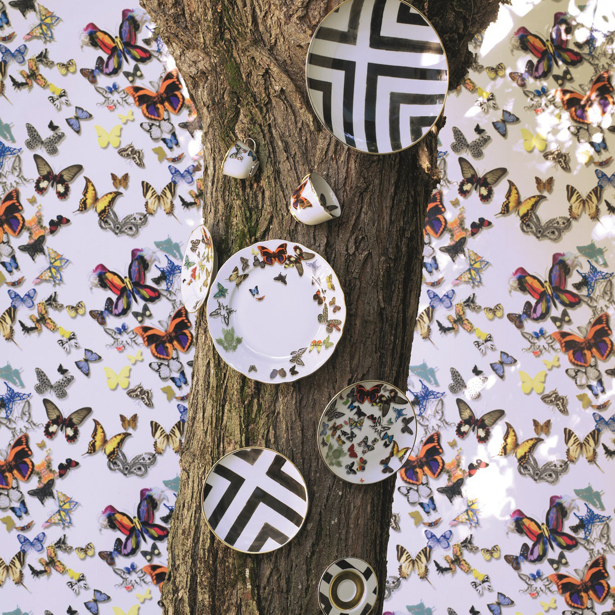 Vista Alegre Butterfly Parade Dinner Plate - Thumbnail 3