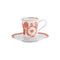 Coralina Coffee Cup & Saucer  option Orange