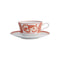 Coralina Tea Cup & Saucer  option Orange