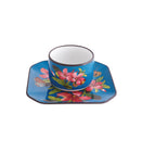 Fete Vos Jeux Espresso Cup with Saucer (Set of 4)