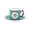 Herbariae Tea Cup & Saucer  option Peacock