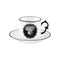 Herbariae Tea Cup & Saucer  option White