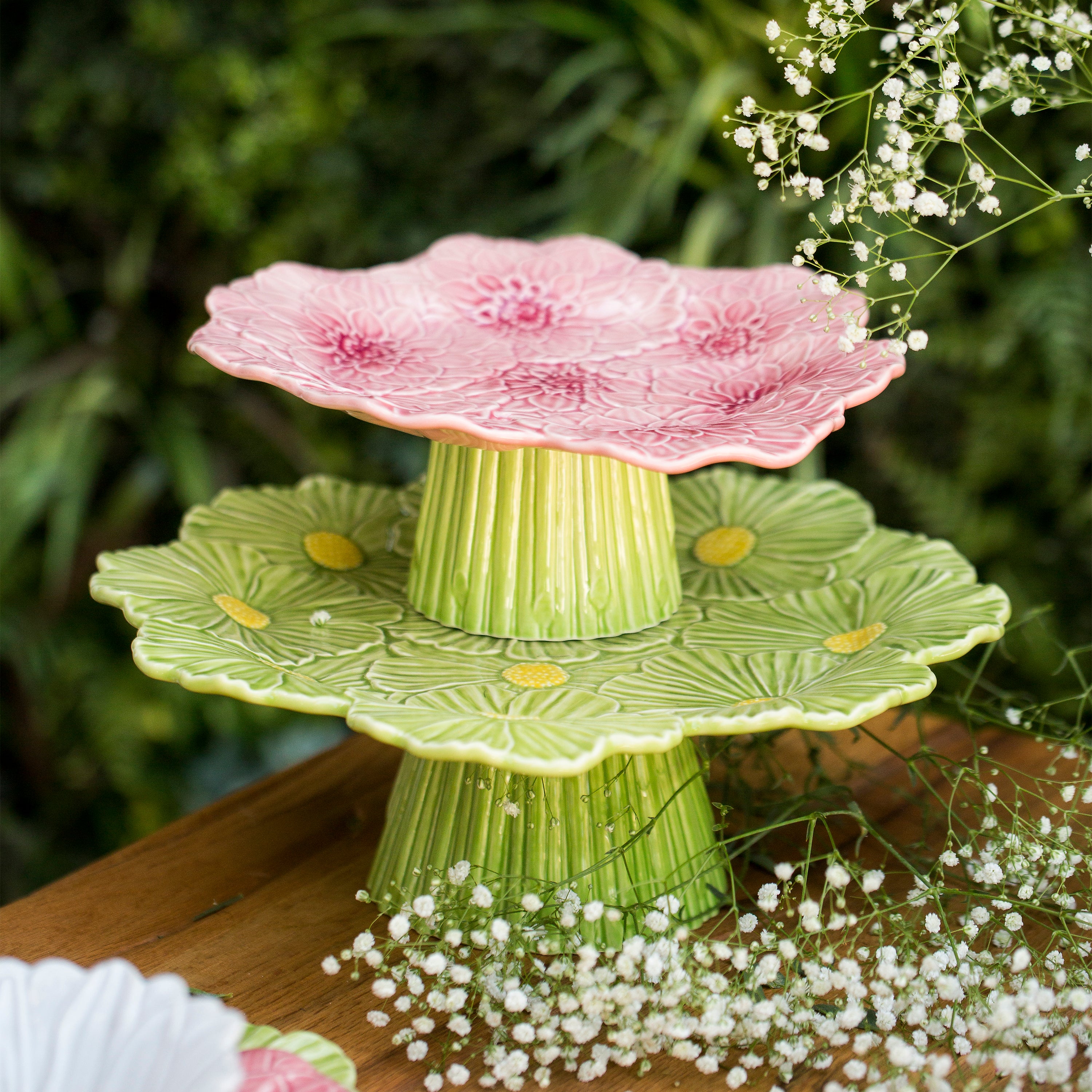 Bordallo Pinheiro Maria Flor Cake Stand - 2Modern