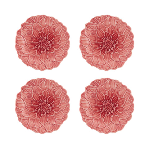 Maria Flor Dahlia Dessert Plate (Set of 4)