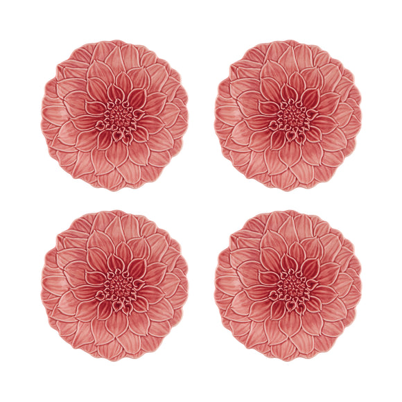 Maria Flor Dahlia Dessert Plate (Set of 4)