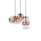 Futura Multi-Light Pendant Light  option Crystal / Copper