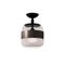 Futura Semi-Flush Mount  option Smoky / Brown
