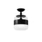 Futura Semi-Flush Mount  option White / Black