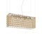 Giogali Rectangle Linear Suspension Light  option Amber