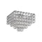 Giogali Square Flush Mount  option Silver