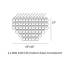 Giogali Square Flush Mount