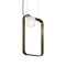 Groove Vertical Pendant Light  option Matte Bronze
