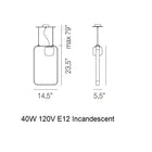 Groove Vertical Pendant Light