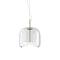 Jube LED Pendant Light with Glass Diffuser  option Crystal / Matte Gold