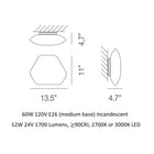 Modulor Wall/Ceiling Light
