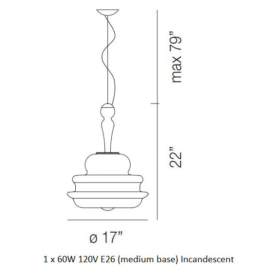 Novecento Pendant Light