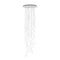 Oto Rain Circle Multi-Light Pendant Light  option White