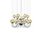 Puppet 2-Tier Chandelier  option Amber Transparent