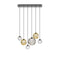 Puppet Multi-Light Linear Suspension Light  option Matte Black