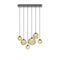 Puppet Multi-Light Linear Suspension Light  option Amber Transparent